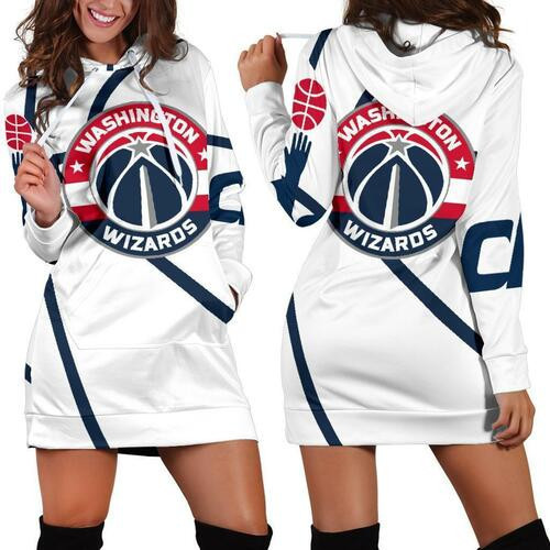 Washington Wizards Hoodie Dress Sweater Dress Sweatshirt Dress 3d All Over Print For Women Hoodie