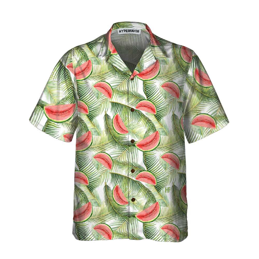 Watercolor Watermelon Tropical Hawaiian Shirt Watermelon Hawaiian Shirt Cool Watermelon Shirt For Men  Women
