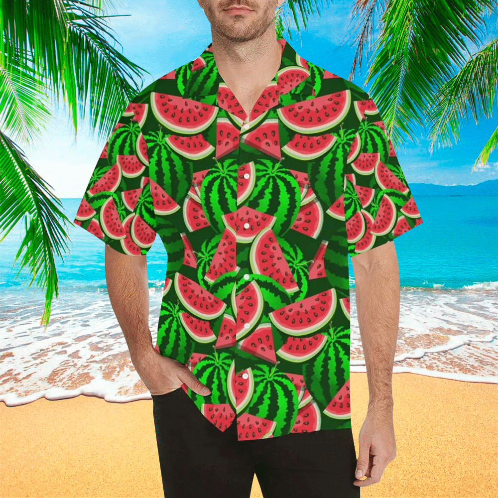 Watermelon Apparel Watermelon Button Up Shirt For Men and Women