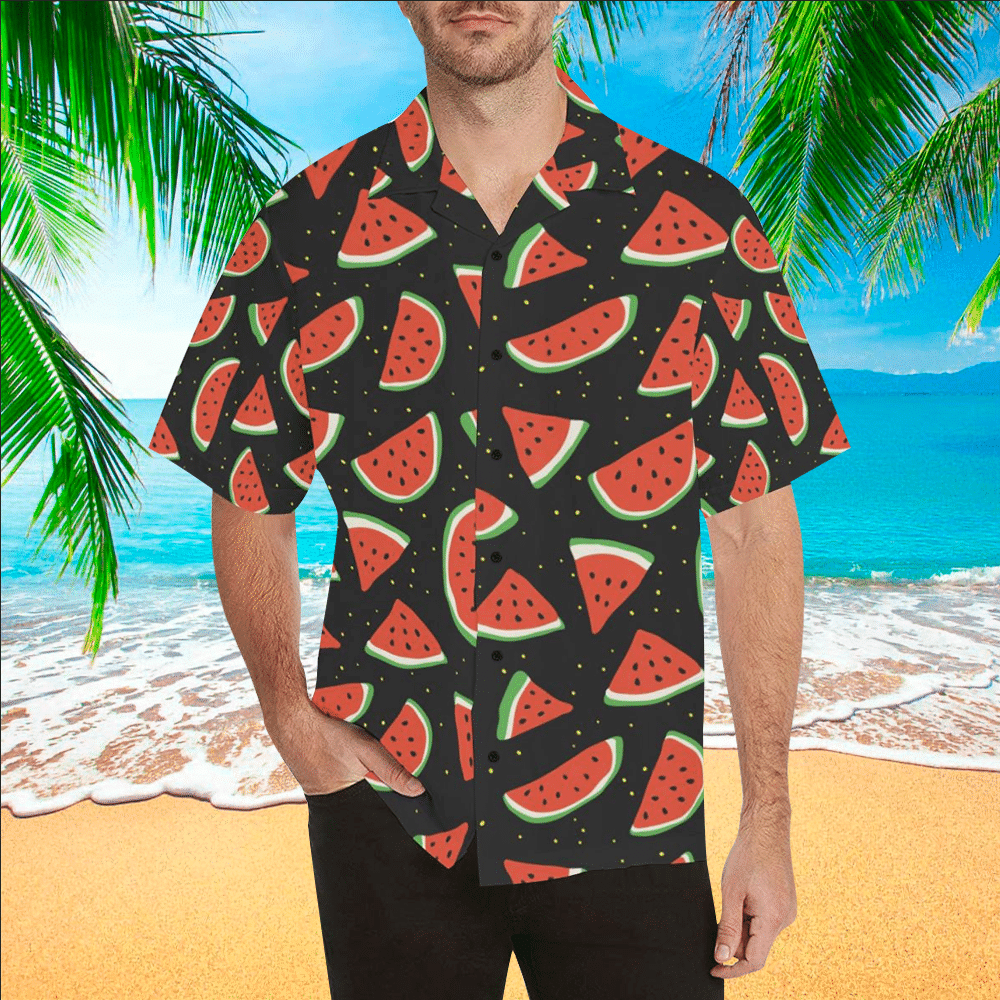 Watermelon Hawaiian Shirt Watermelon Button Up Shirt For Men and Women