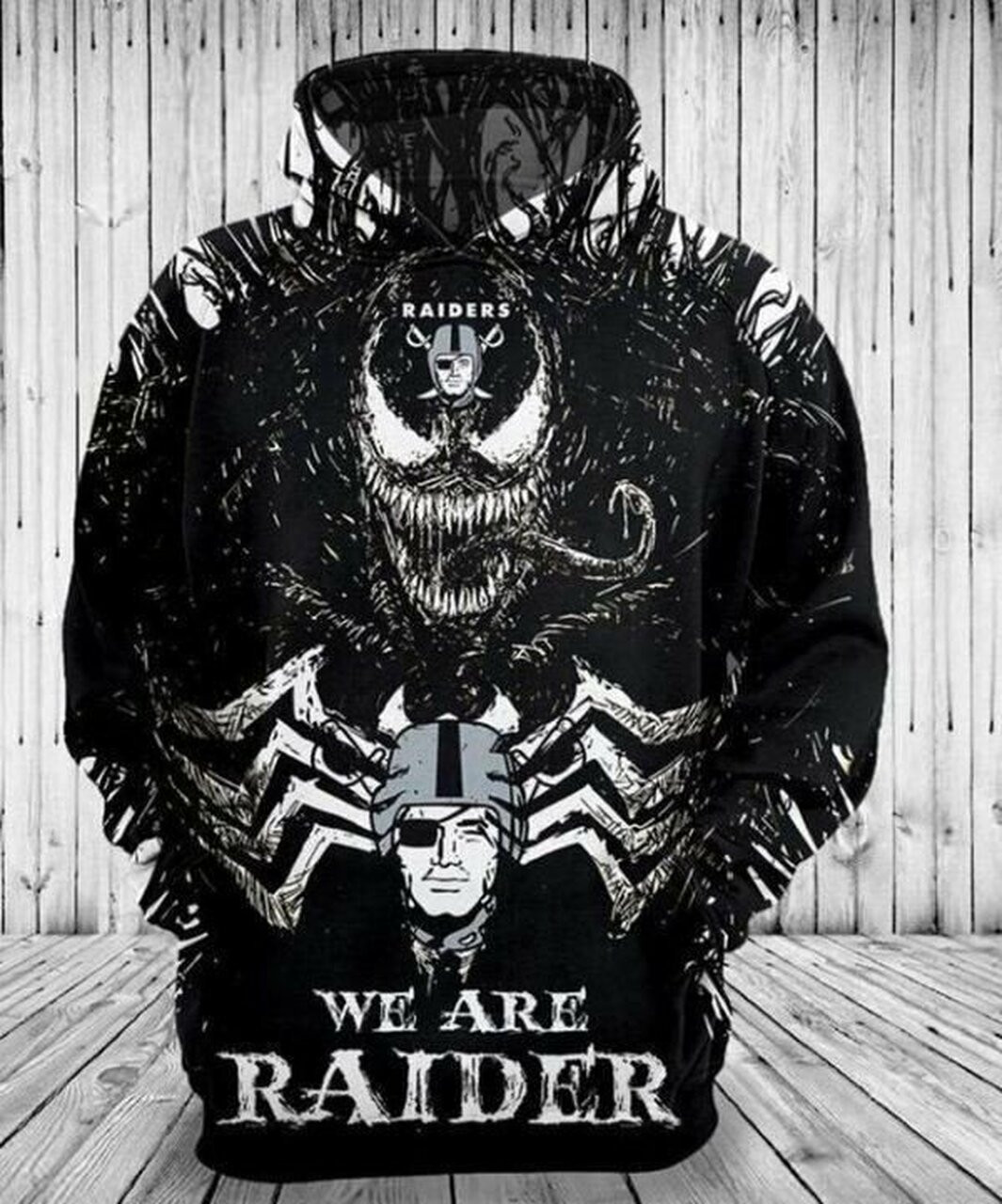 We Are Raiders Venom Oakland Raiders 3d All Over Print Hoodie
