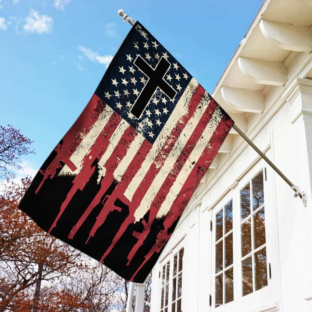 We The People 2nd Amendment Christian Cross Flag Jesus Flag Christian's Flag God Flag