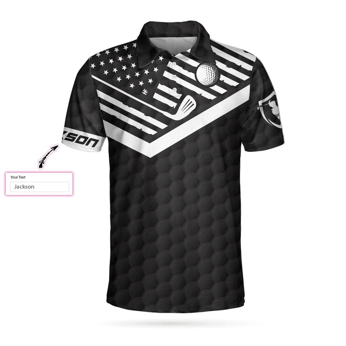 Weapons Of Grass Destruction Custom Polo Shirt Personalized Black American Flag Tennis Shirt For Men