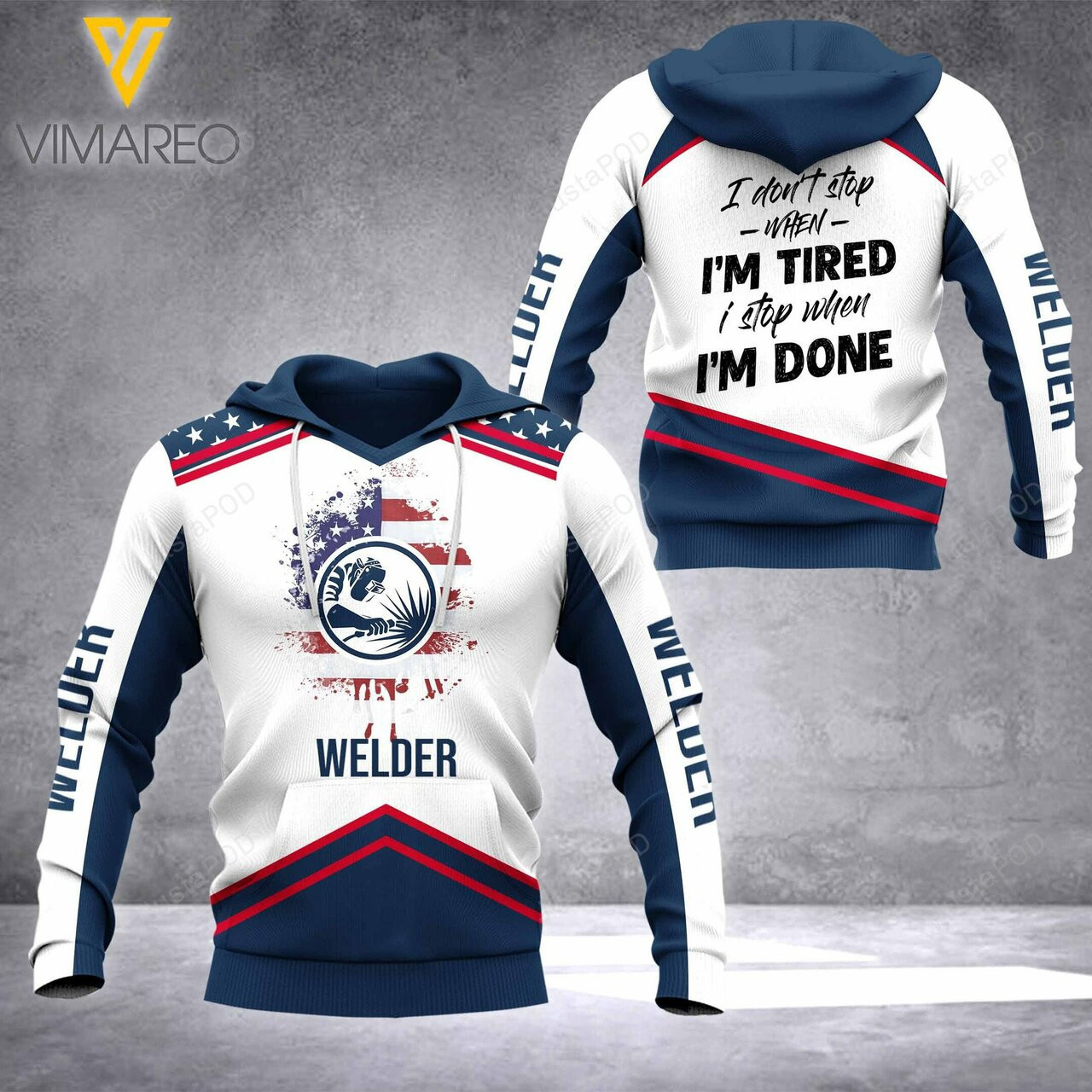 Welder 3d All Over Print Hoodie