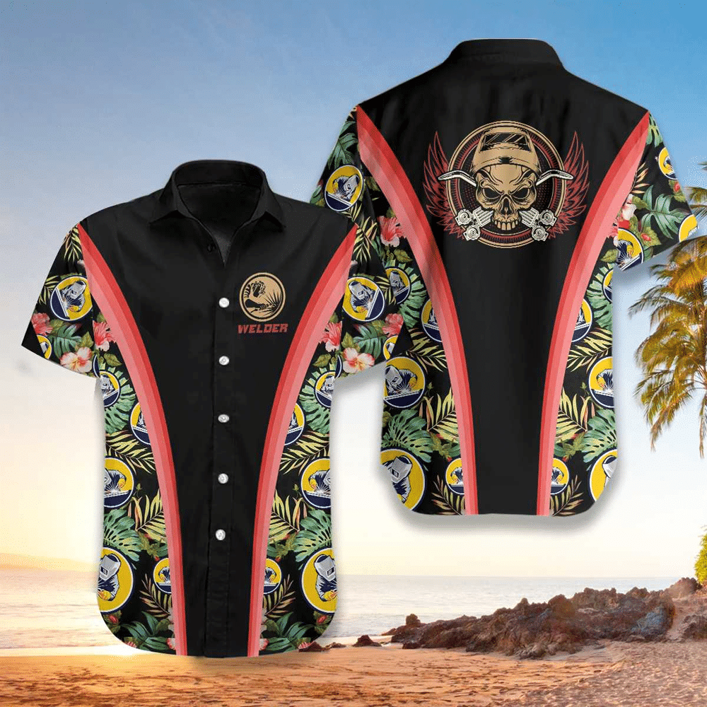 Welder Hawaiian Shirt For Men Welder Lover Gifts Shirt for Men and Women