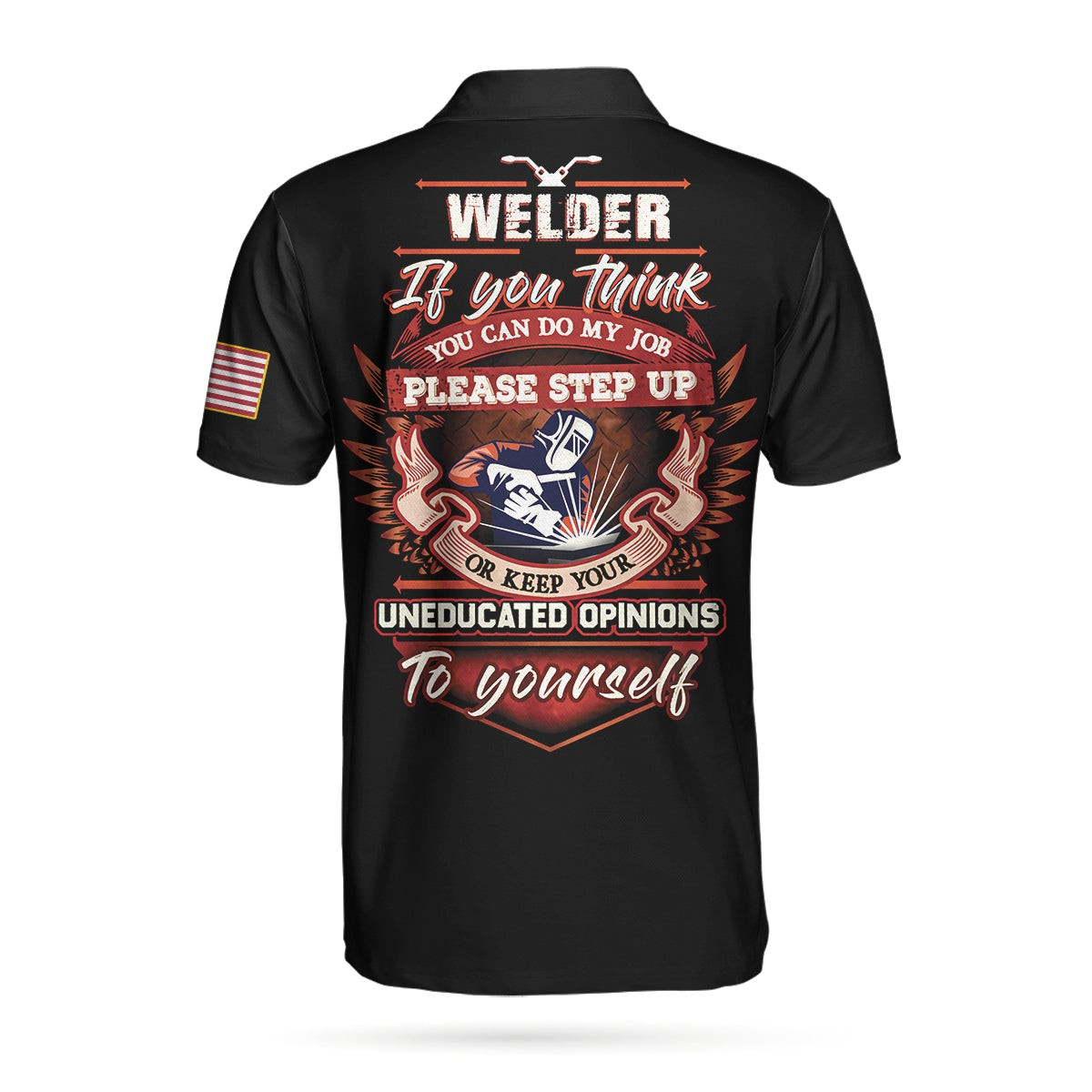 Welder Proud Skull Polo Shirt If You Think You Can Do My Job Polo Shirt Cool Welder Shirt For Men