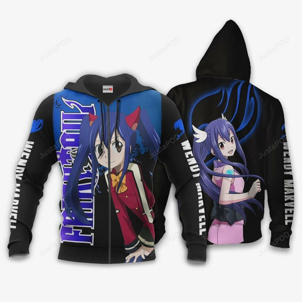 Wendy Marvell Fairy Tail Anime 3d All Over Print Hoodie