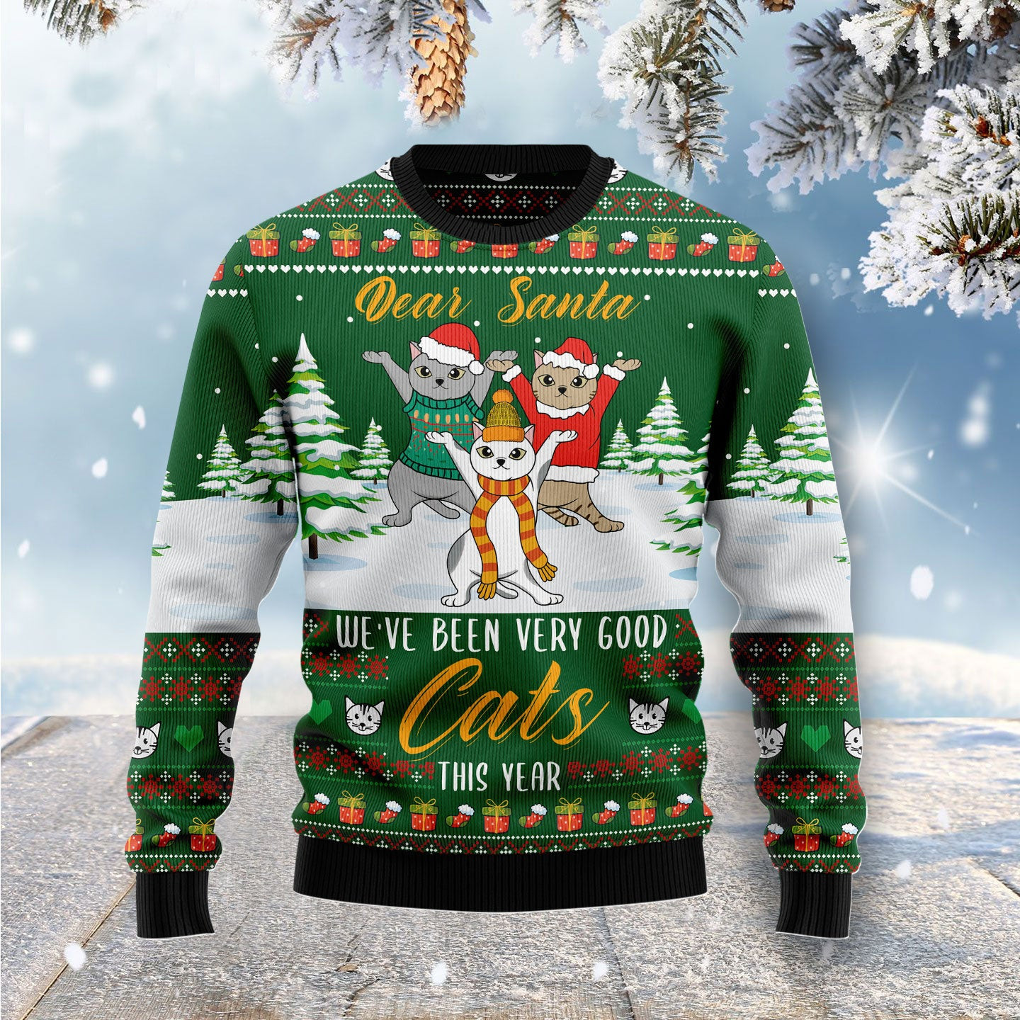 Were Been Very Good Cats This Year Ugly Christmas Sweater