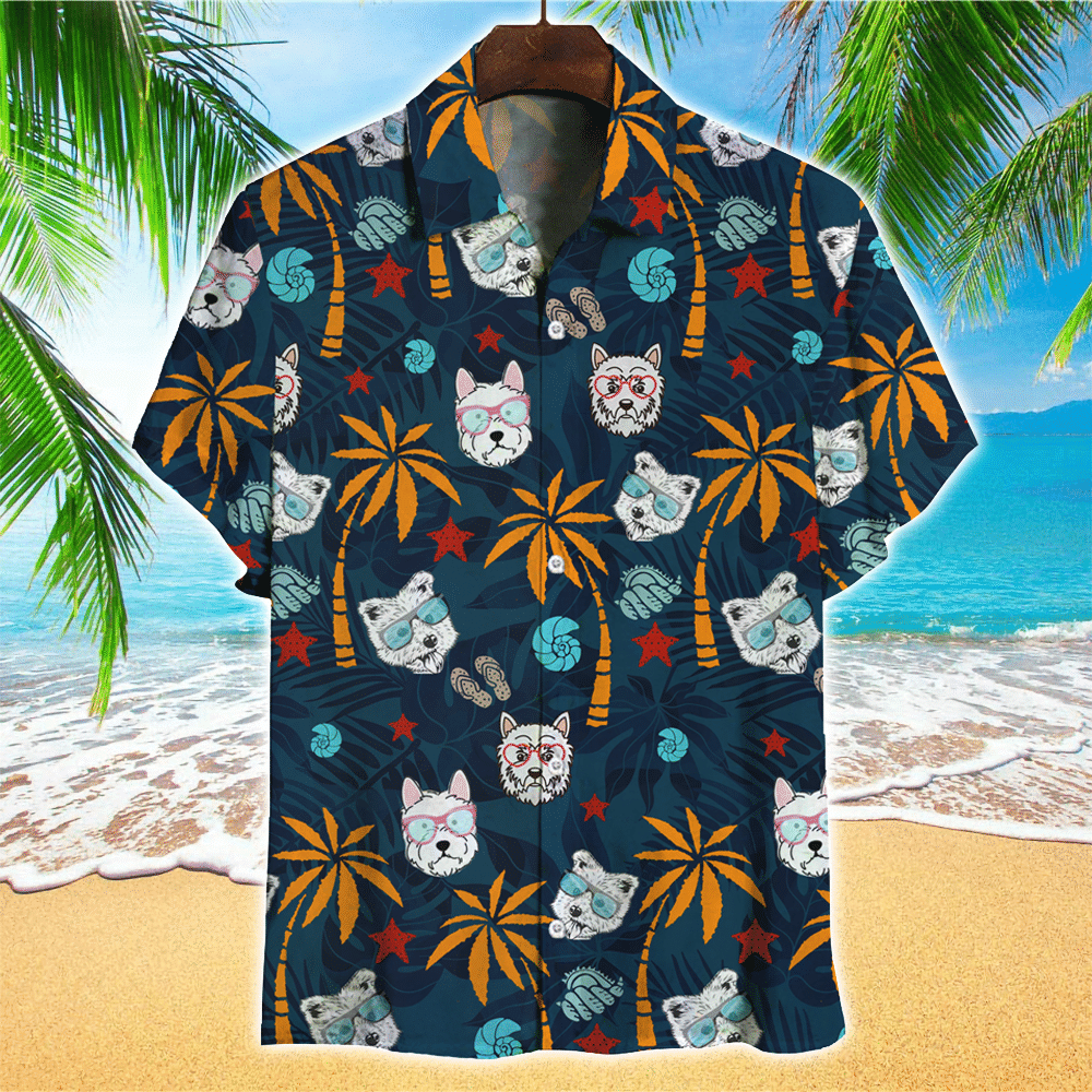 West Highland Aloha Shirt Hawaiian Shirt For Dog Lovers Shirt for Men and Women