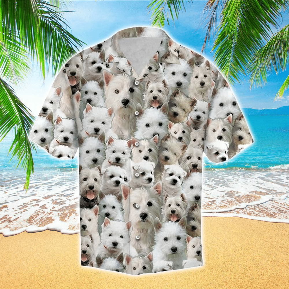 West Highland Hawaiian Shirt Perfect West Highland Terrier Clothing Shirt for Men and Women