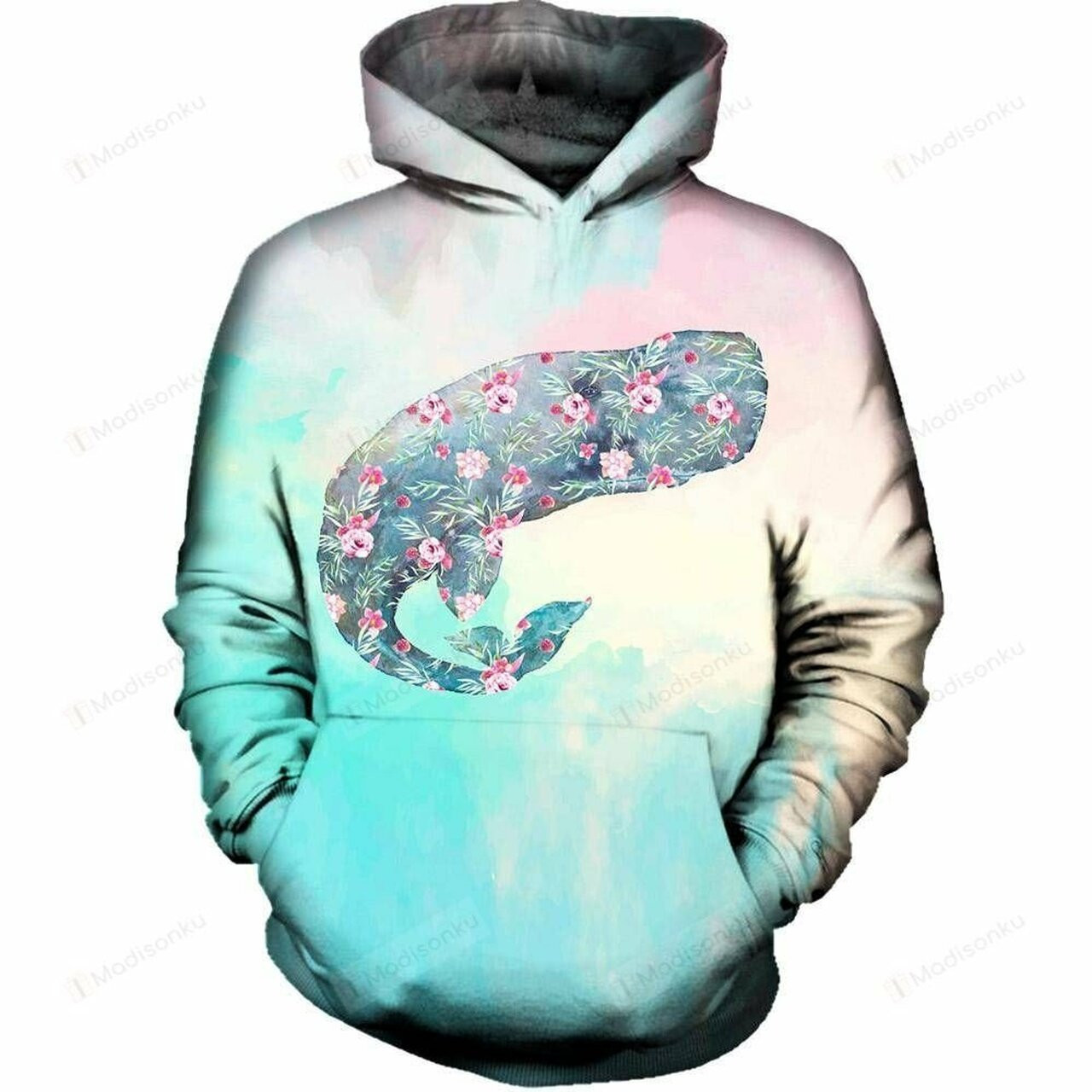 Whale 3d All Over Print Hoodie