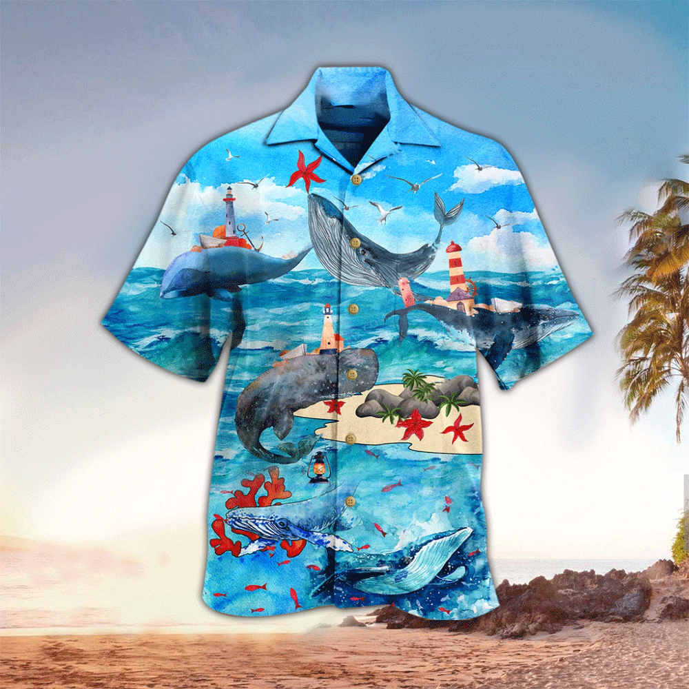 Whale Aloha Hawaii Shirt Perfect Hawaiian Shirt For Whale Lover Shirt for Men and Women