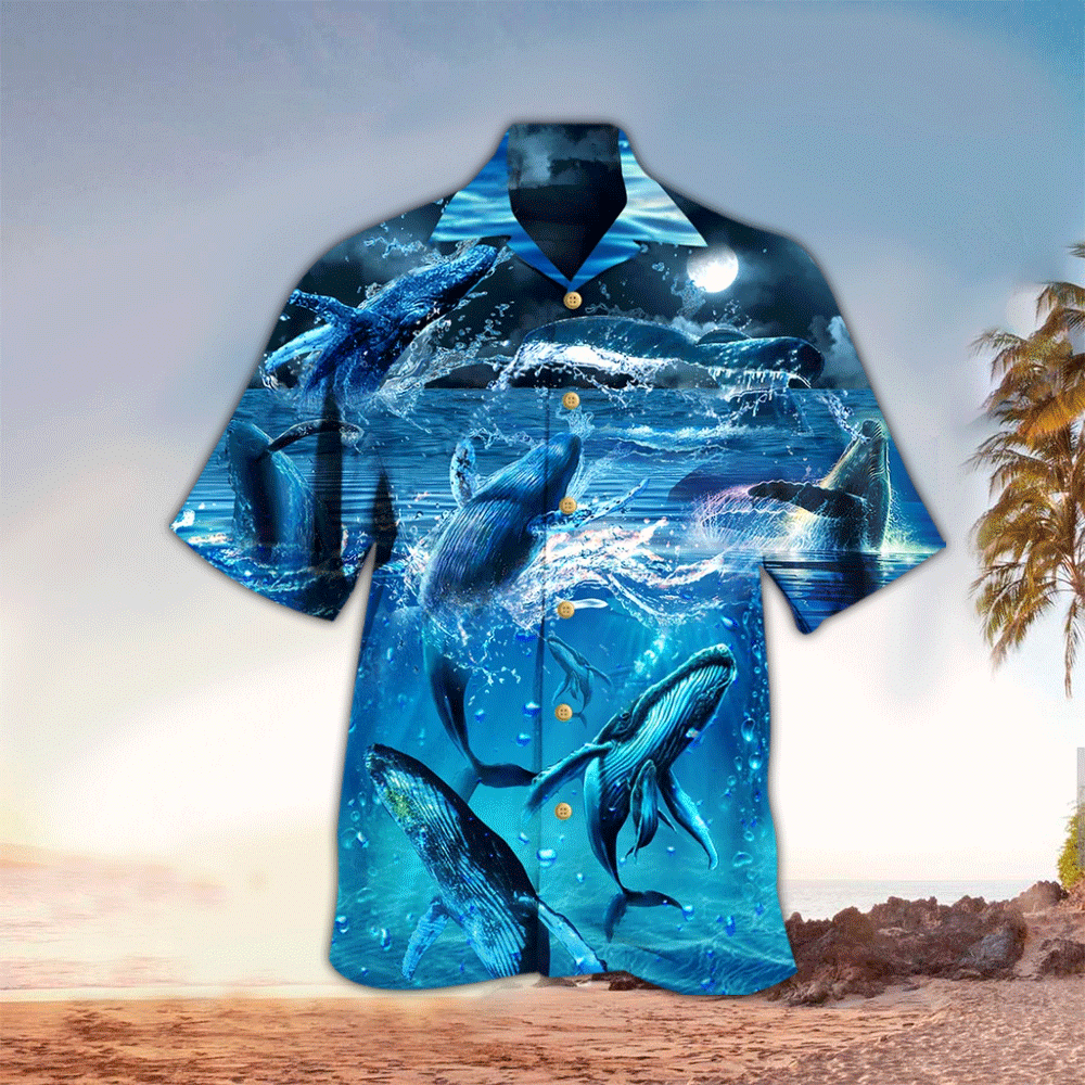 Whale Aloha Hawaii Shirt Perfect Hawaiian Shirt For Whale Lover Shirt for Men and Women