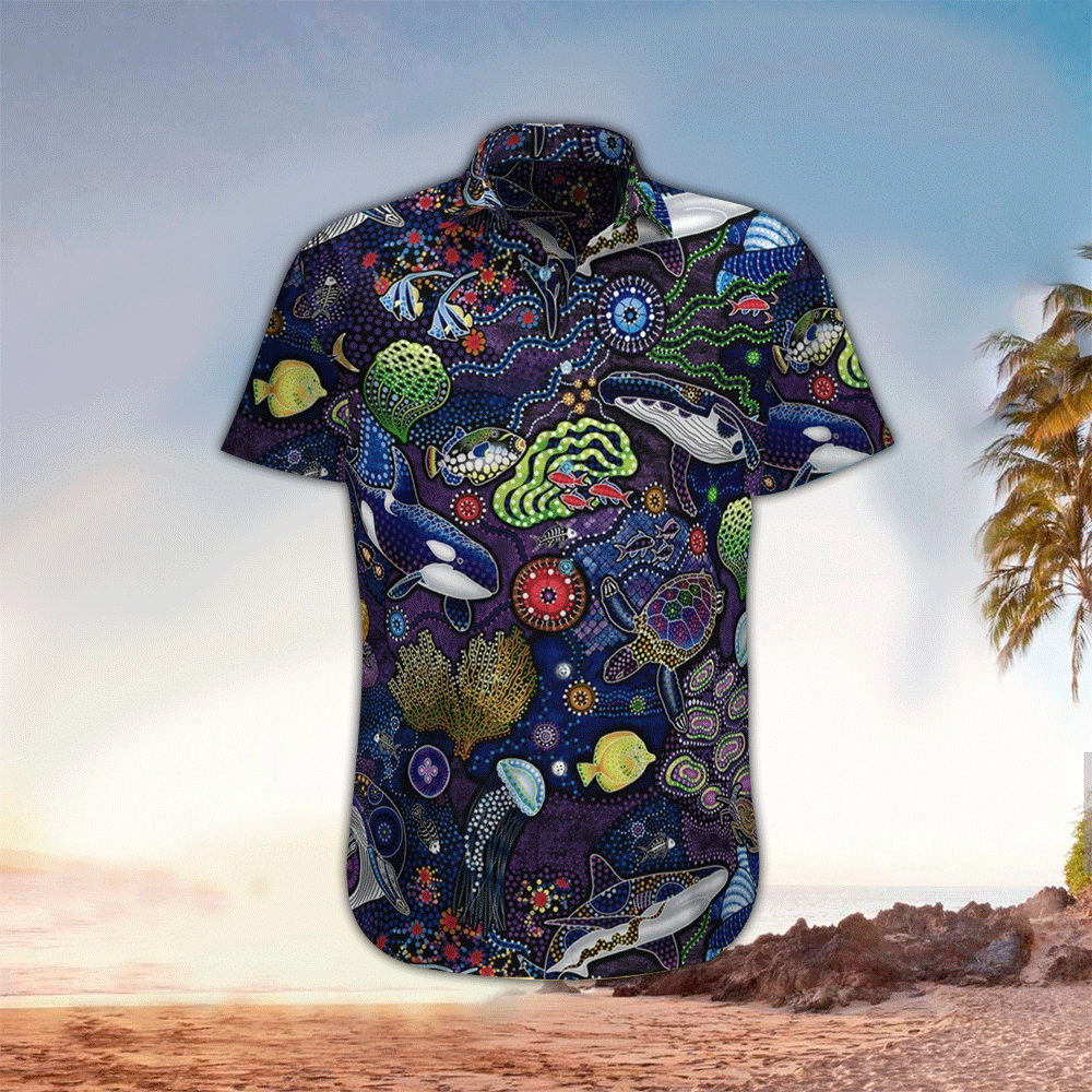 Whale Aloha Shirt Hawaiian Shirt For Whale Lovers Shirt for Men and Women