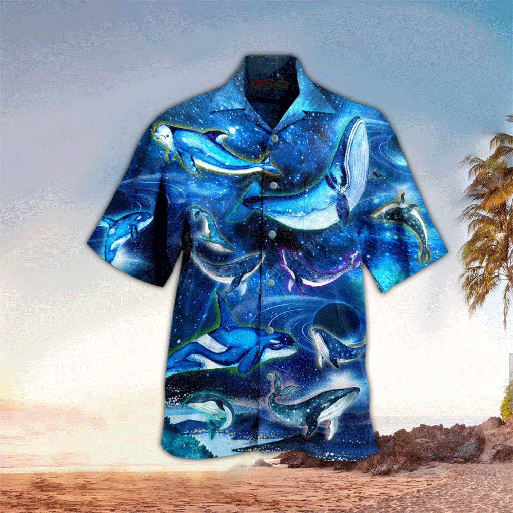 Whale Aloha Shirt Hawaiian Shirt For Whale Lovers Shirt for Men and Women