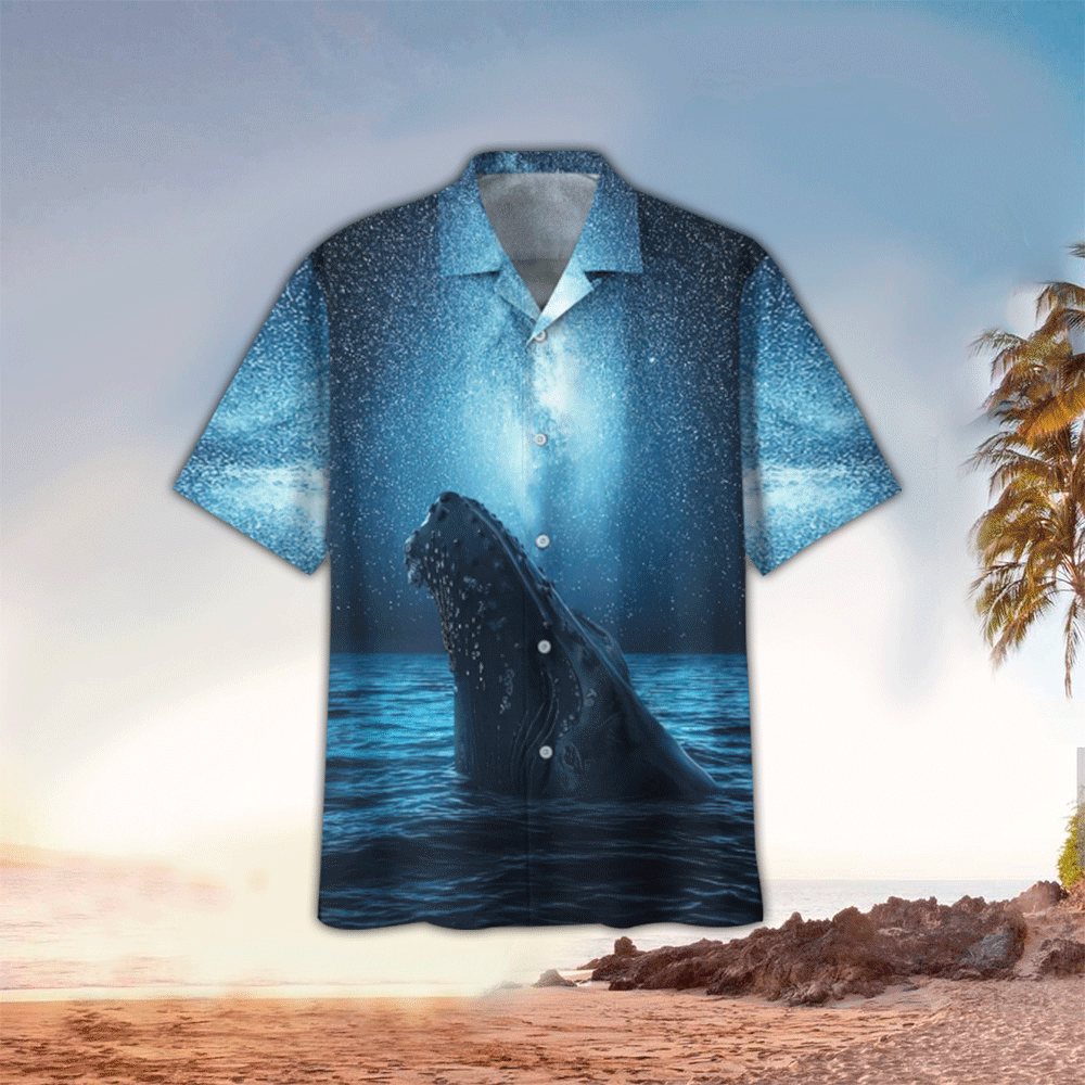 Whale Hawaiian Shirt Mens Hawaiian Shirt For Whale Lover Shirt for Men and Women