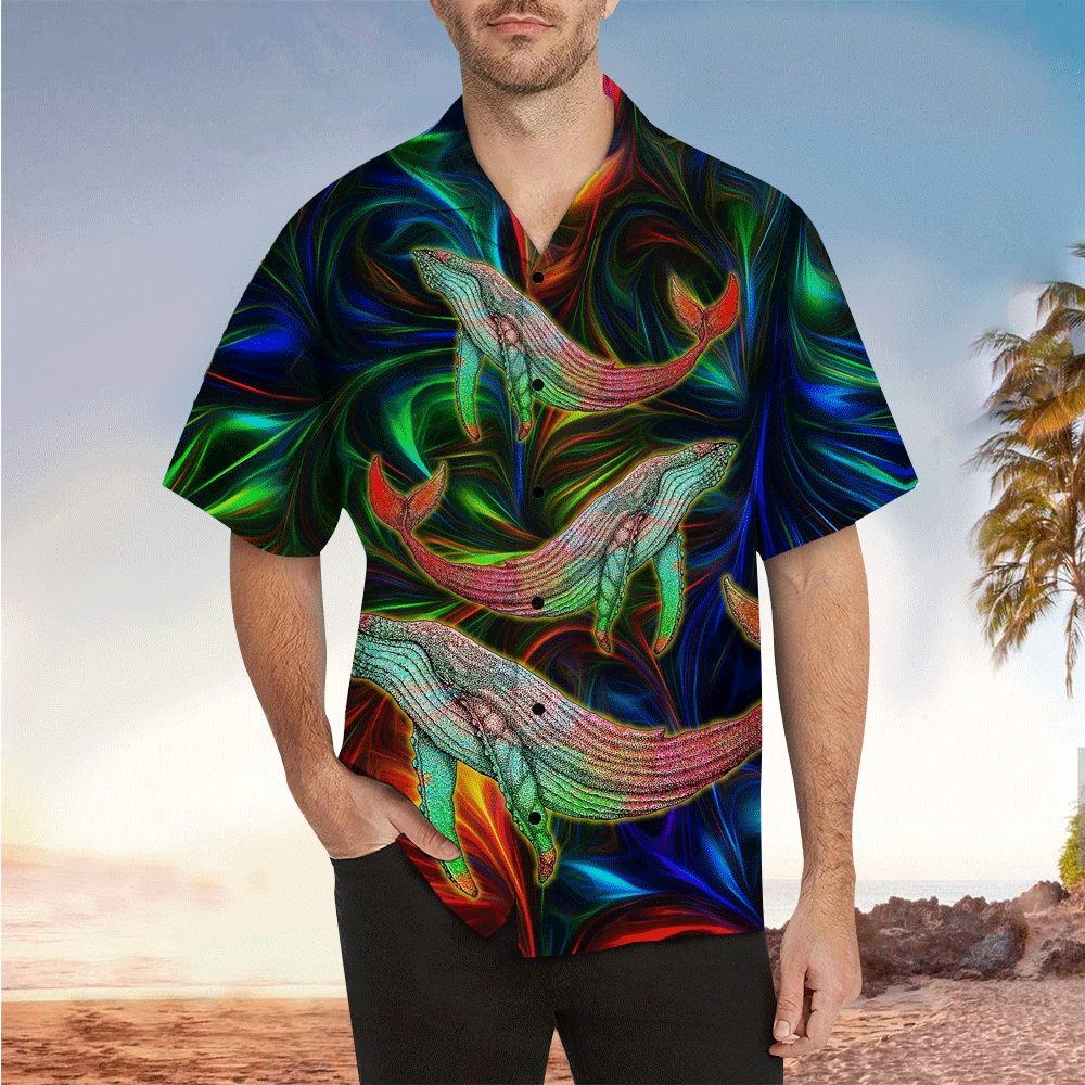 Whale Shirt Whale Hawaiian Shirt For Whale Lovers Shirt for Men and Women