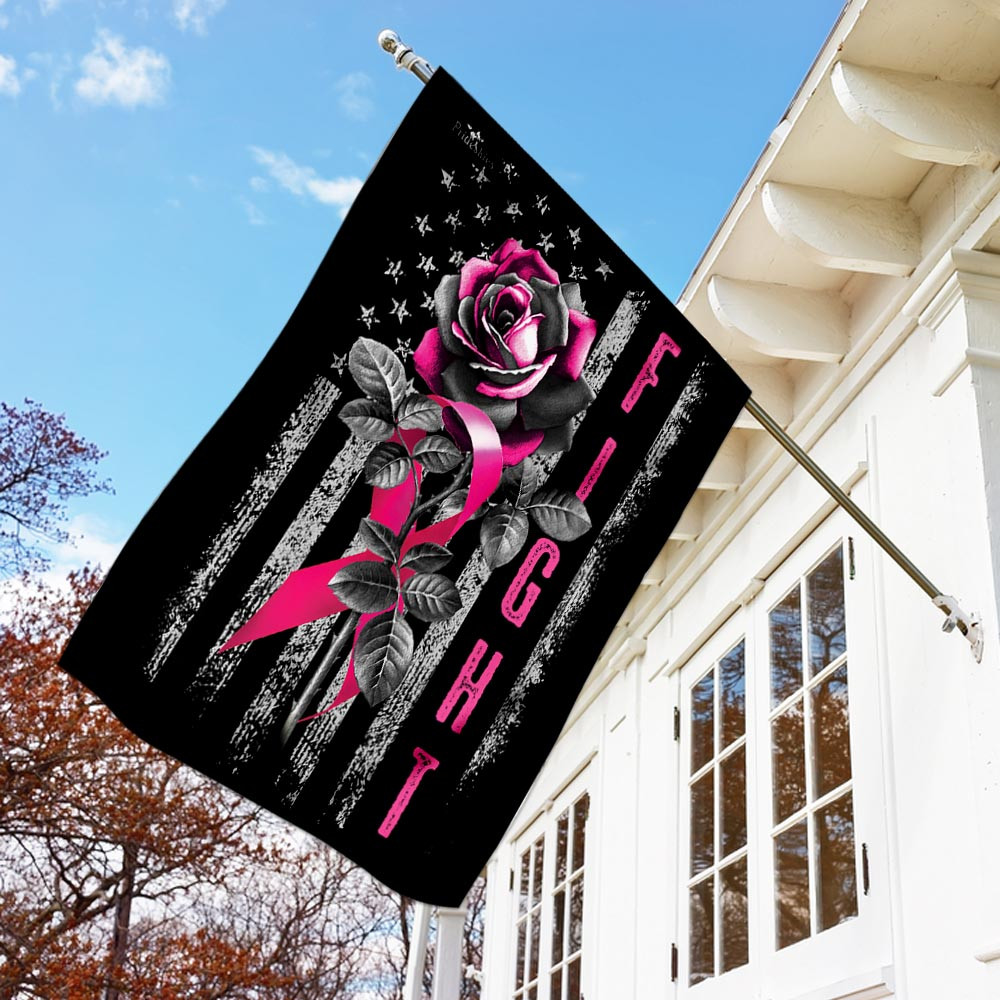 What A Great Addition To Your House Fight Like A Girl Breast Cancer Breast Cancer Warrior Flag