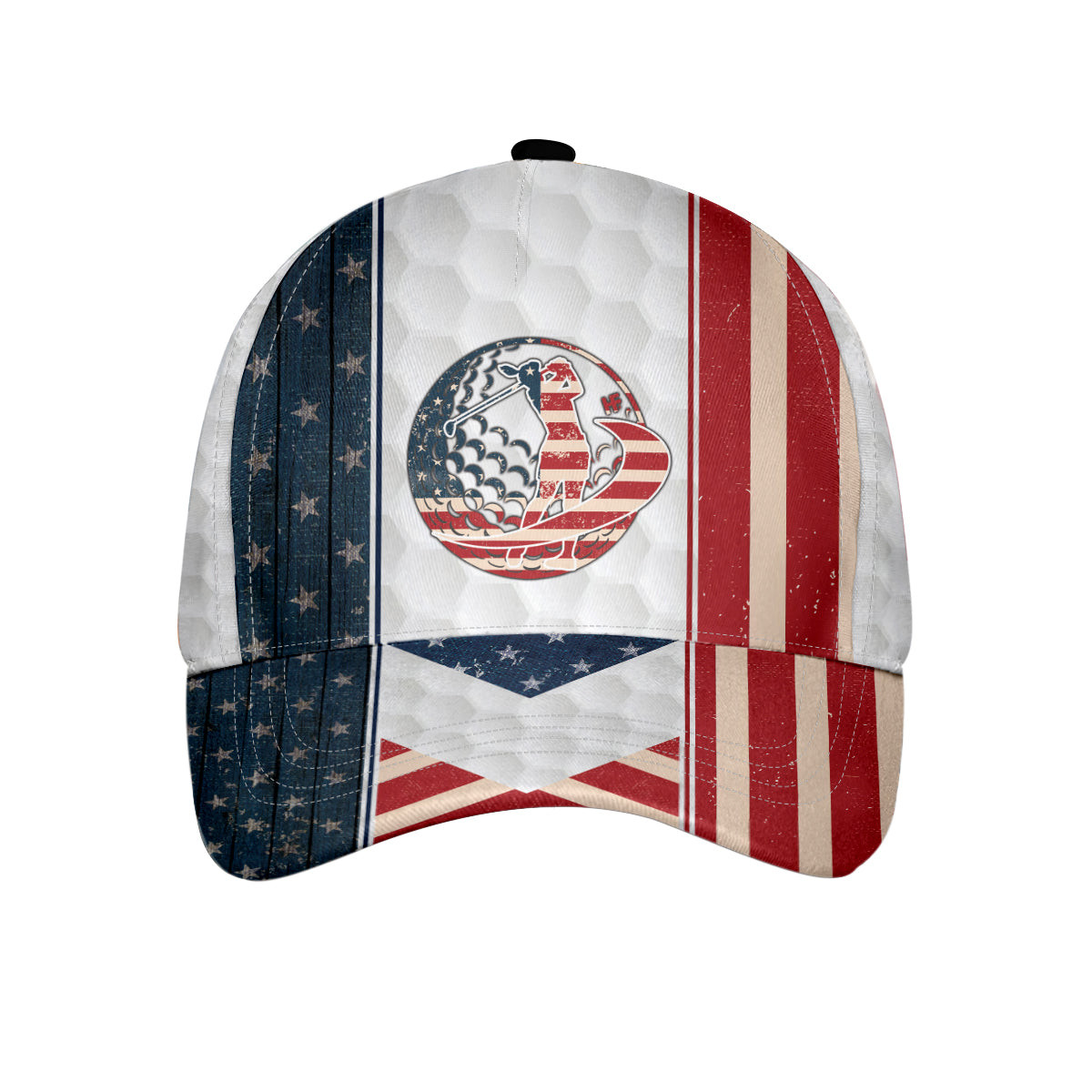 White American Golfing Cap