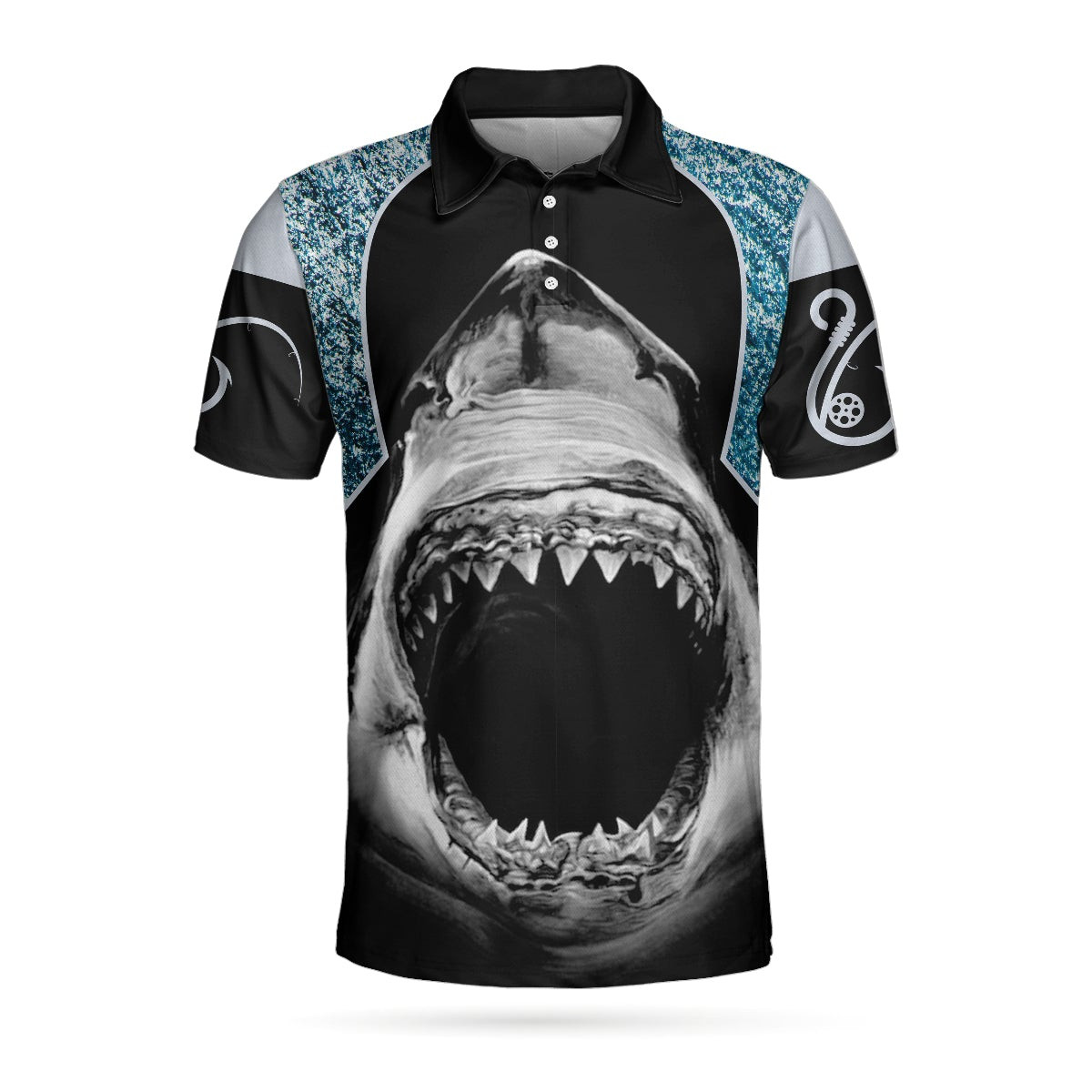 Who Wants To Be The Prey In An Ocean Full Of Hunters Polo Shirt Shark Jaw Polo Shirt Best Shark Shirt For Men