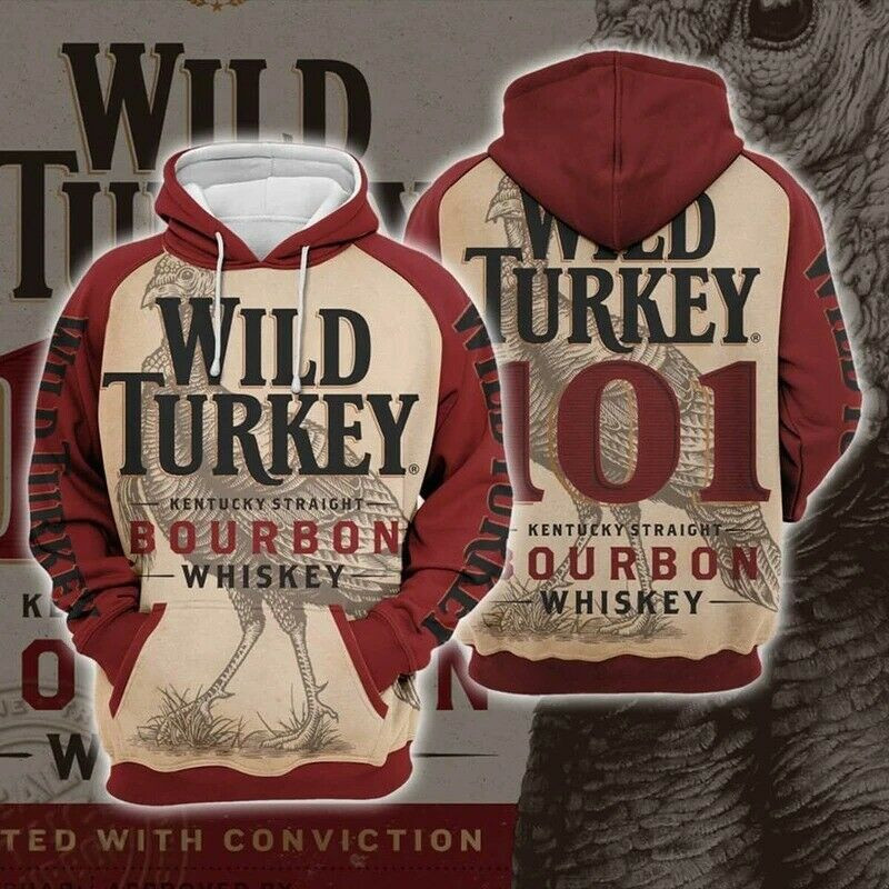 Wild Turkey 101 Bourbon Premium Hoodie for Men and Women