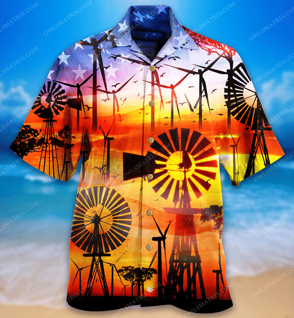 Wind Turbines Love It Limited Edition - Hawaiian Shirt - Hawaiian Shirt For Men