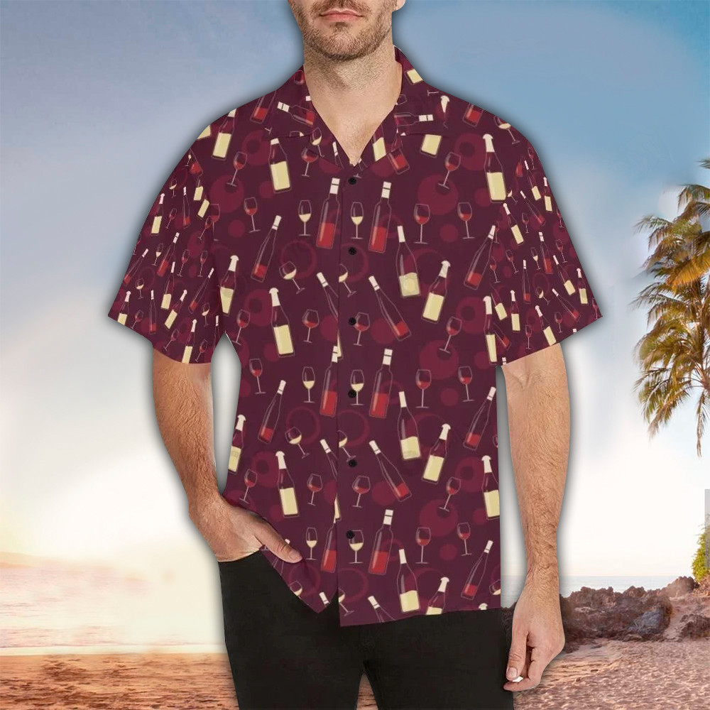 Wine Aloha Shirt Perfect Hawaiian Shirt For Wine Lover Shirt for Men and Women