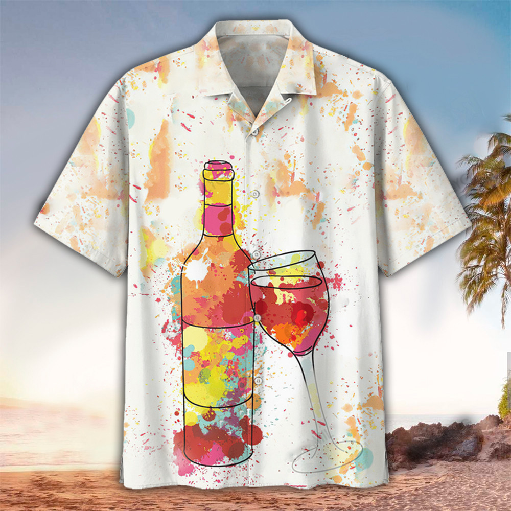 Wine Aloha Shirt Perfect Hawaiian Shirt For Wine Lover Shirt for Men and Women