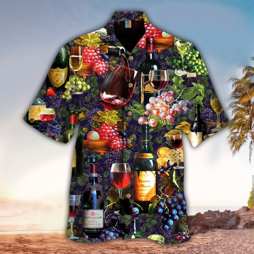 Wine Aloha Shirt Perfect Hawaiian Shirt For Wine Lover Shirt for Men and Women