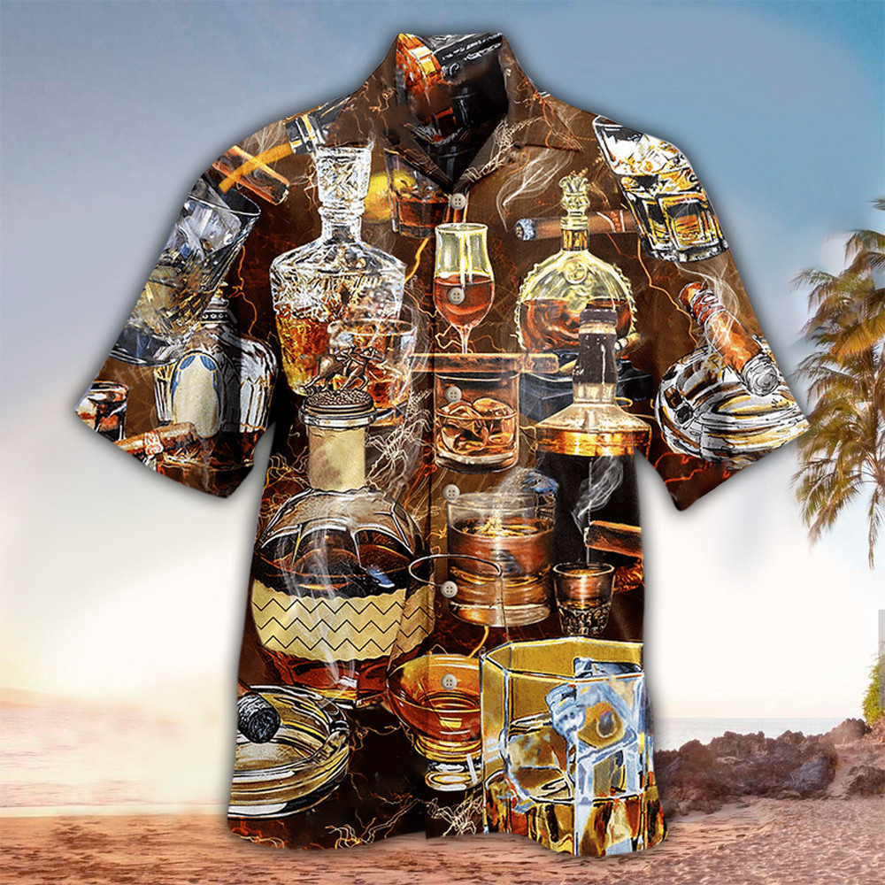 Wine Hawaiian Shirt Wine Lover Gifts Shirt for Men and Women