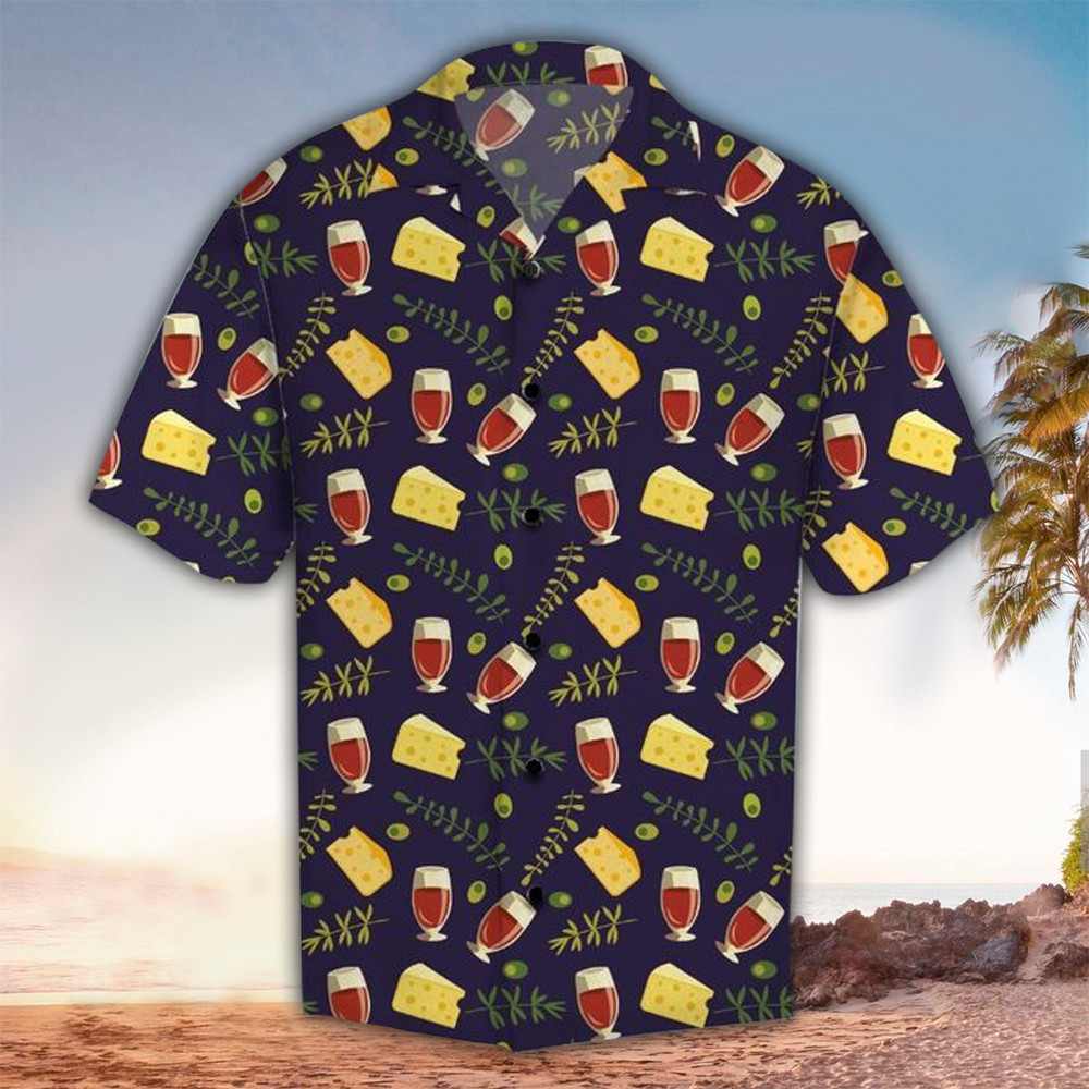 Wine Hawaiian Shirt Wine Lover Gifts Shirt for Men and Women