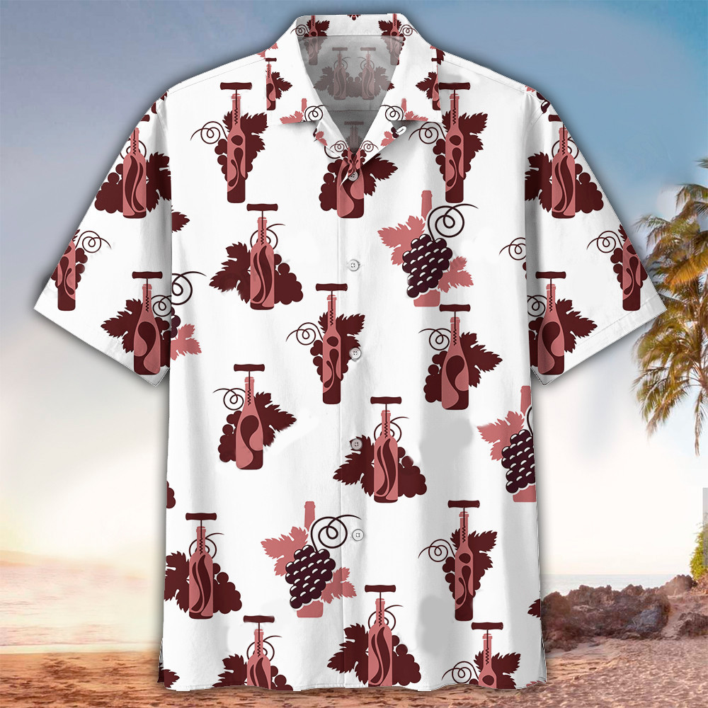 Wine Hawaiian Shirt Wine Shirt For Wine Lover Shirt for Men and Women