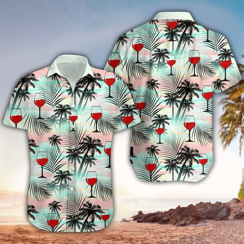 Wine Shirt Wine Hawaiian Shirt For Wine Lovers Shirt for Men and Women