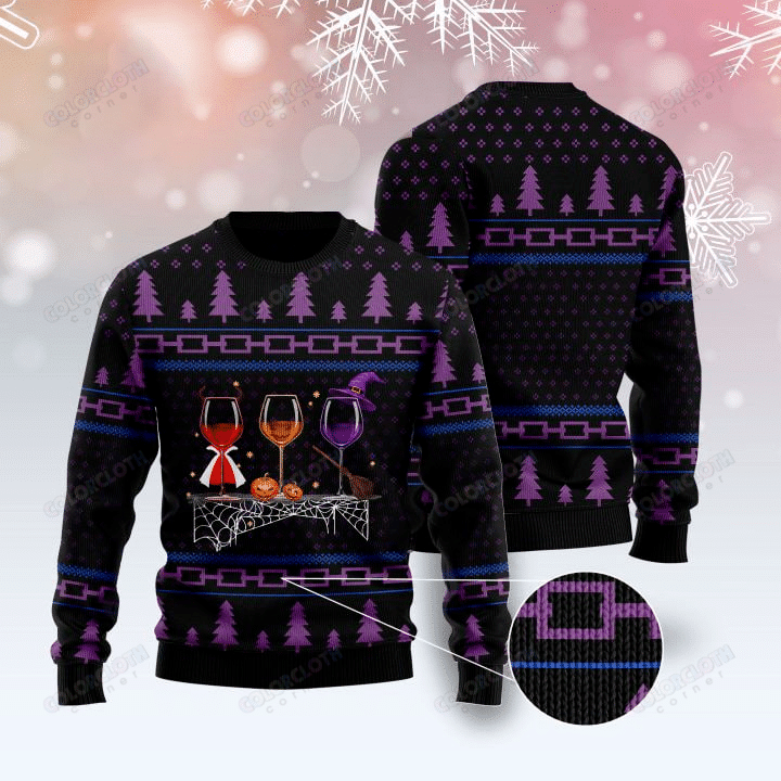 Wine Ugly Christmas Sweater Ugly Sweater For Men Women