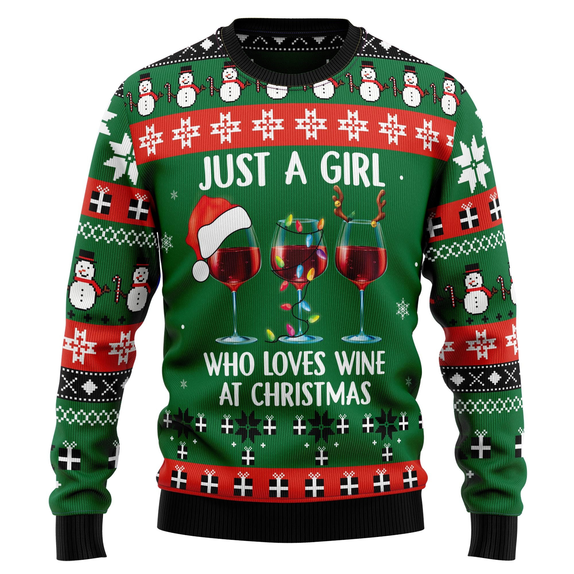 Wine Xmas Ugly Christmas Sweater