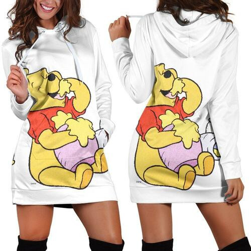 Winnie-the-pooh Hoodie Dress Sweater Dress Sweatshirt Dress 3d All Over Print For Women Hoodie