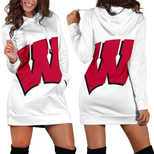 Wisconsin Badgers Hoodie Dress Sweater Dress Sweatshirt Dress 3d All Over Print For Women Hoodie
