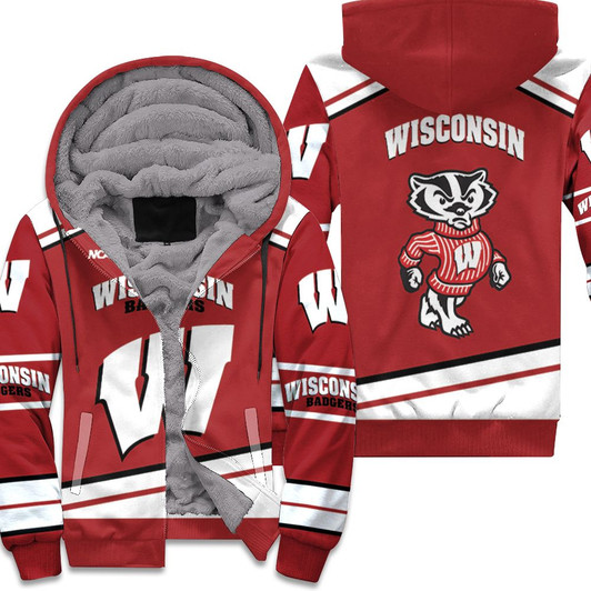 Wisconsin Badgers Ncaa Mascot 3D Fleece Hoodie