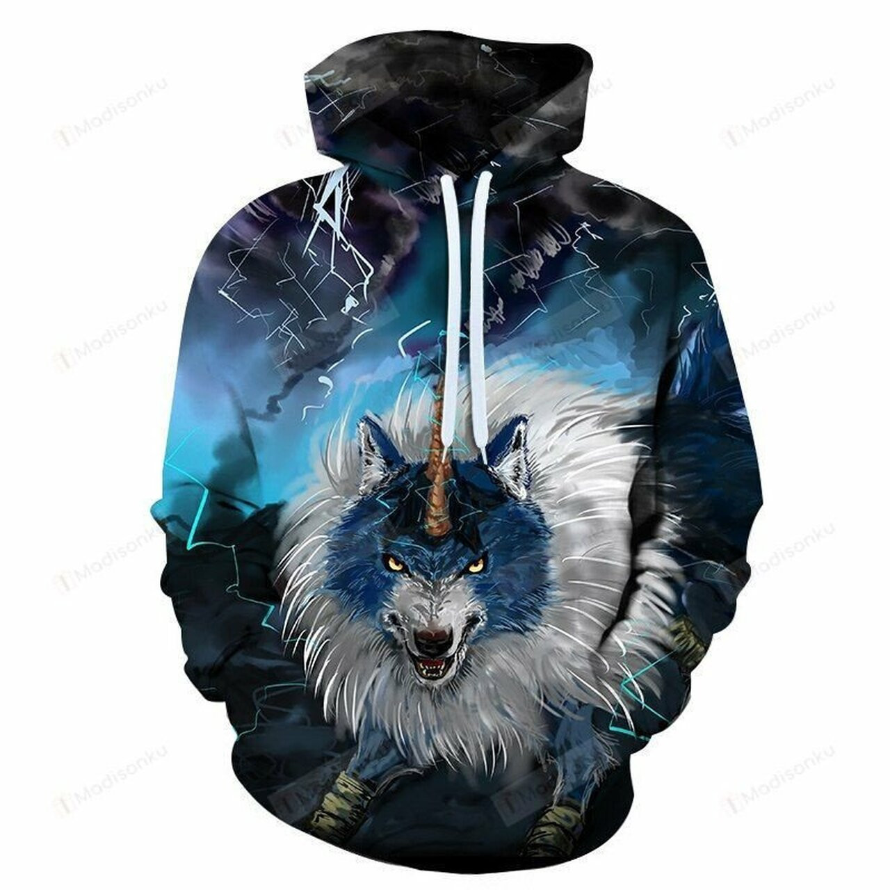 Wolf 3d All Over Print Hoodie, Zip-up Hoodie