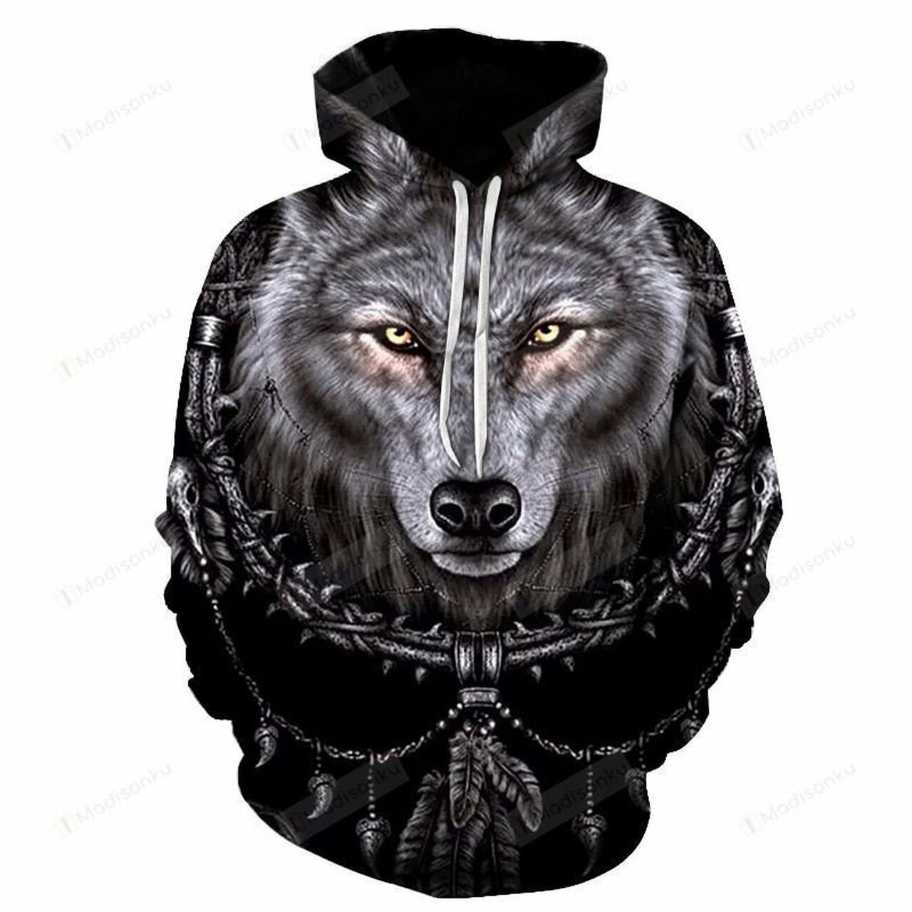 Wolf 3d All Over Print Hoodie, Zip-up Hoodie