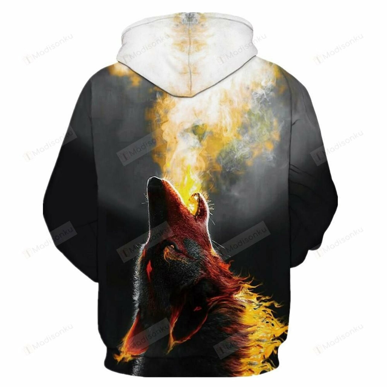 Wolf 3d All Over Print Hoodie, Zip-up Hoodie