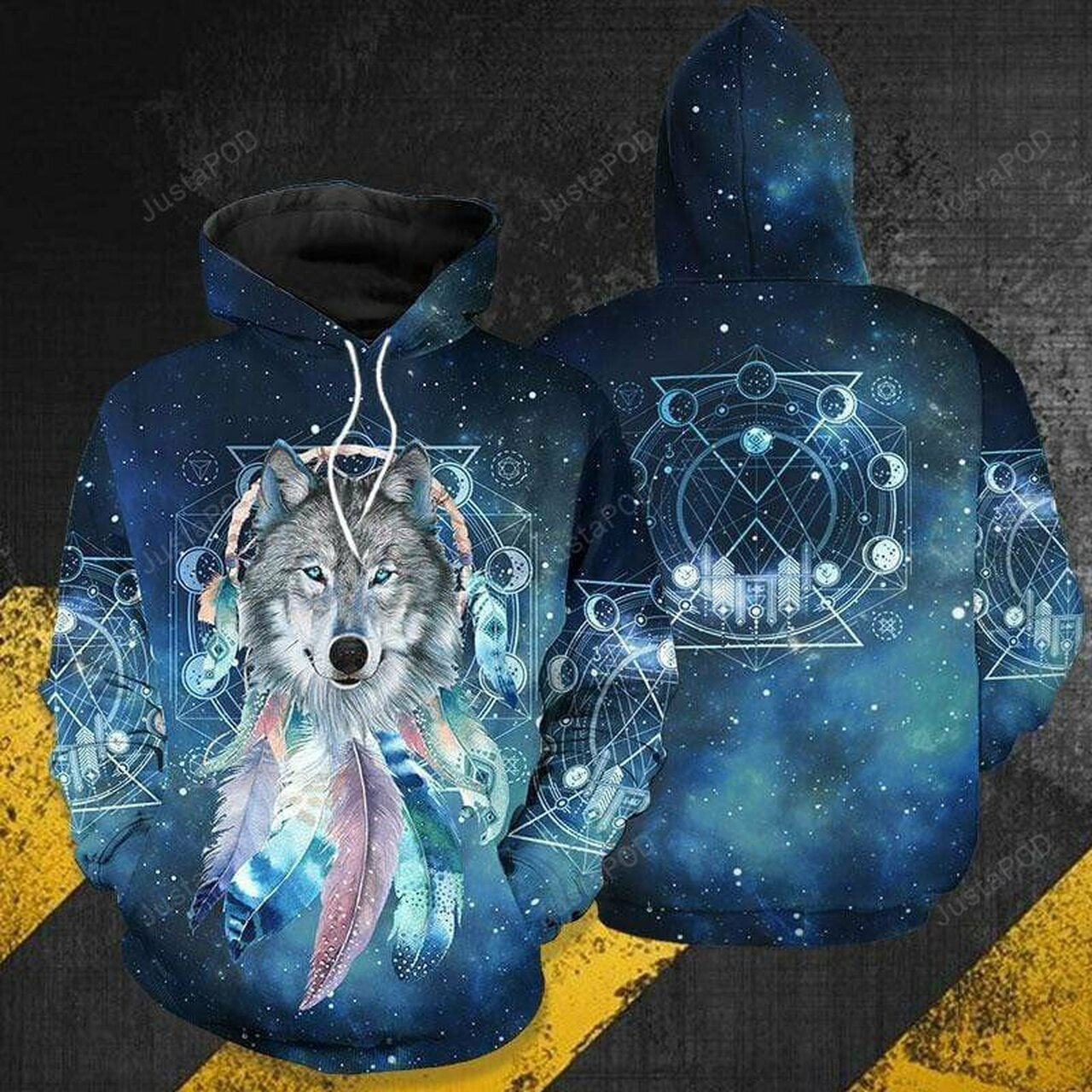 Wolf Dreamcatcher Galaxy 3d All Print Hoodie
