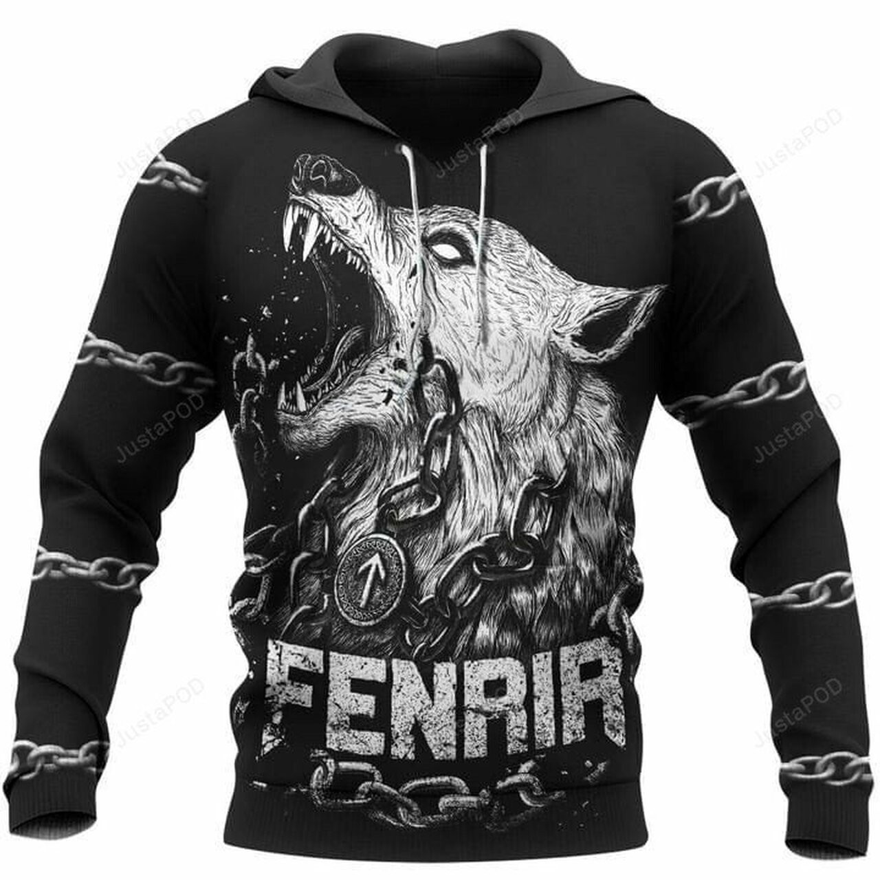 Wolf Grumpy 3d All Over Print Hoodie, Zip-up Hoodie