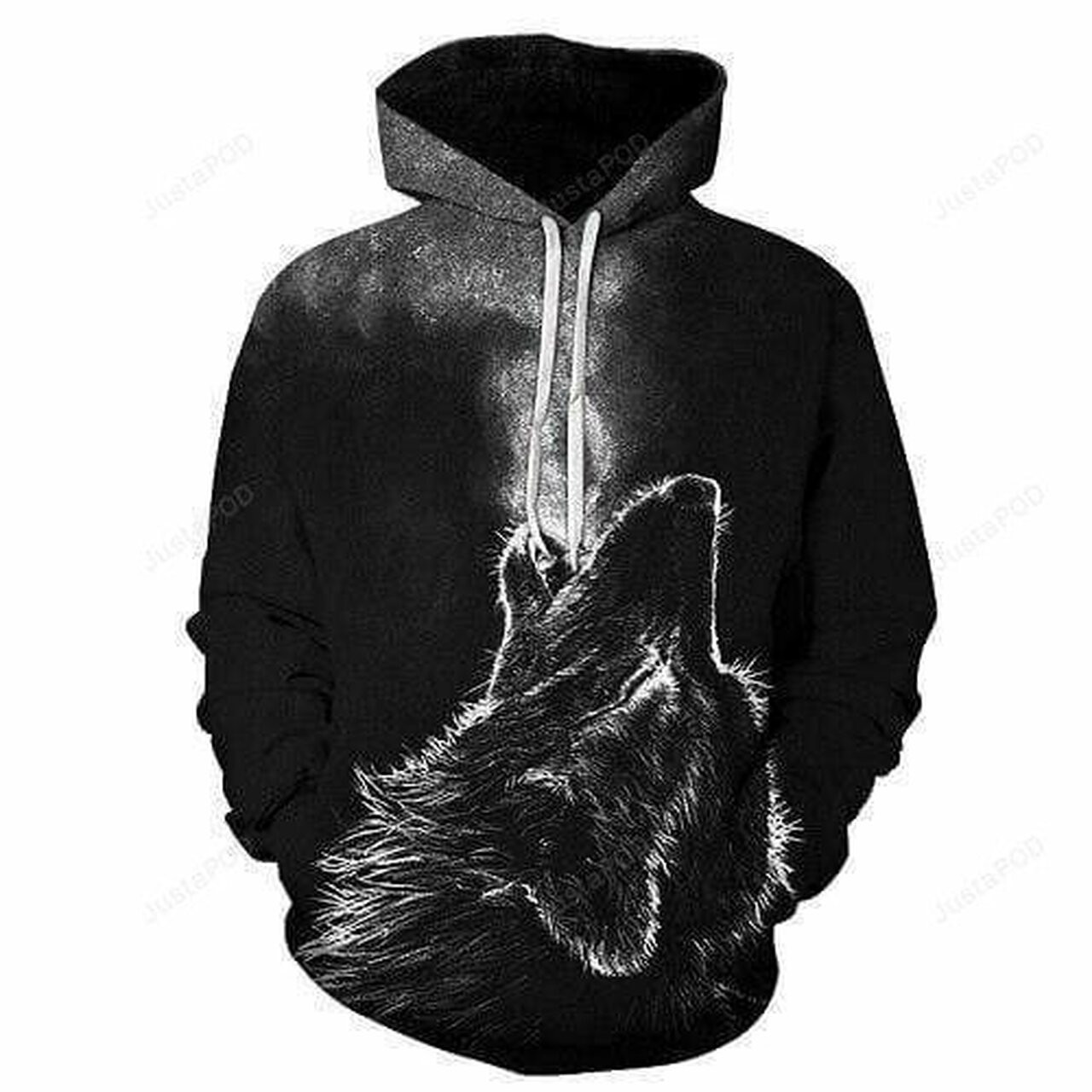 Wolf Howling 3d All Print Hoodie, Zip-up Hoodie