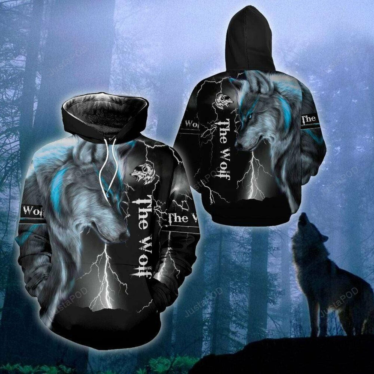 Wolf Night King 3d All Print Hoodie, Zip-up Hoodie