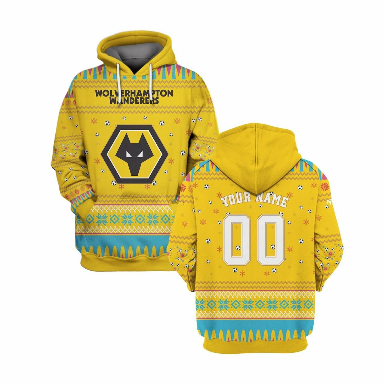 Wolverhampton Wanderers 3d All Over Print Hoodie