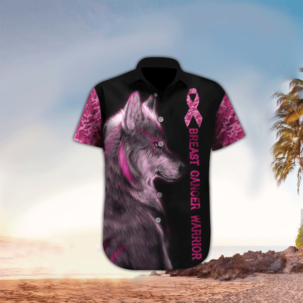 Wolves Apparel Wolves Hawaiian Button Up Shirt for Men and Women