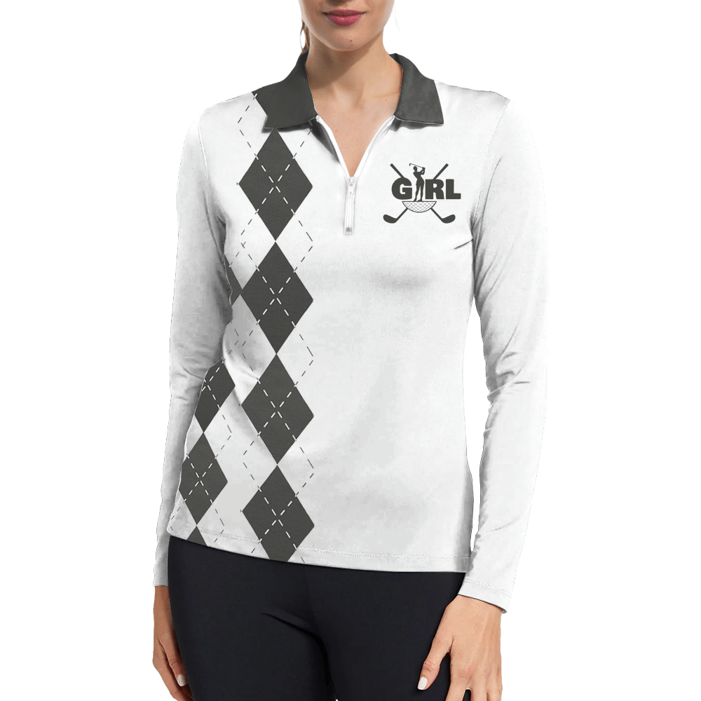 Womens Long Sleeve Golf Polo Casual Shirt