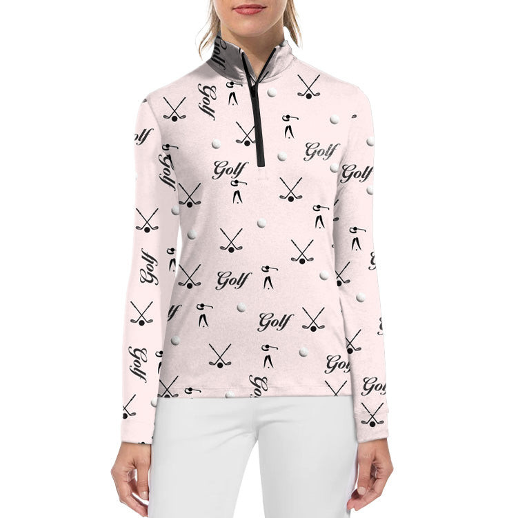 Womens Long Sleeve Golf Polo Casual Shirt