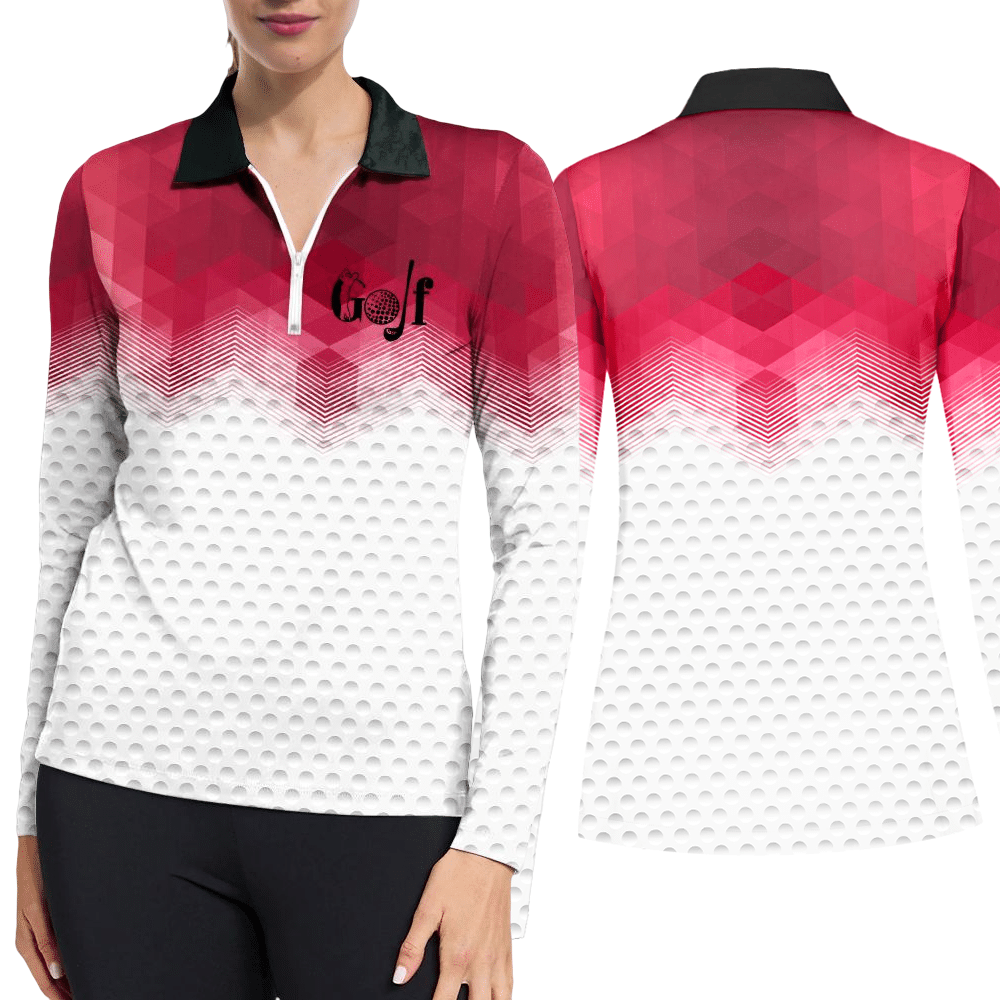 Womens Long Sleeve Golf Polo Casual Shirt